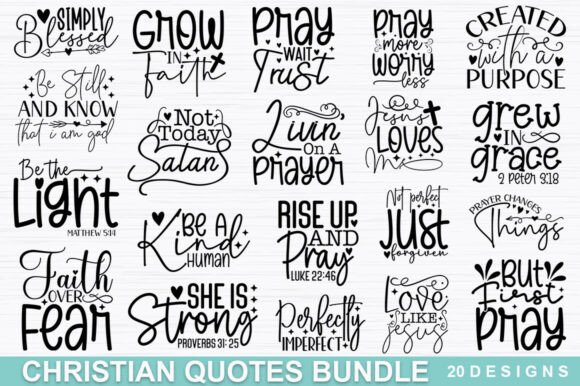 Christian SVG Bundle Graphics for T-Shirt Designs