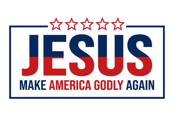 Jesus Godly America Design Graphics for T-Shirt Designs
