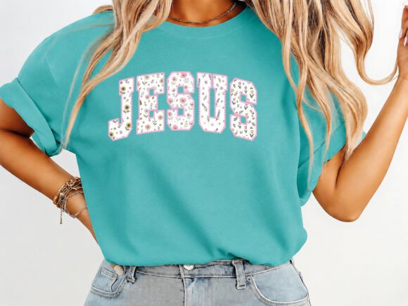 Jesus Preppy Floral T-Shirt Design: Graphics Review