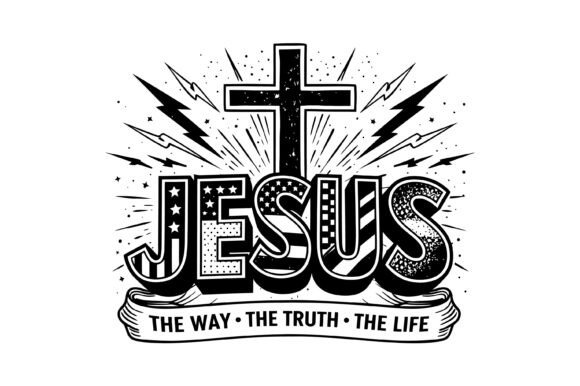 Jesus the Way Truth Life Design: Graphics & T-Shirt Designs