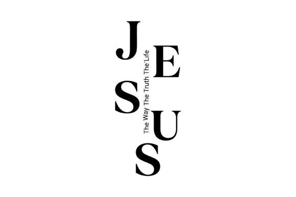 Jesus the Way Truth Life Typography: T-Shirt Graphics Review