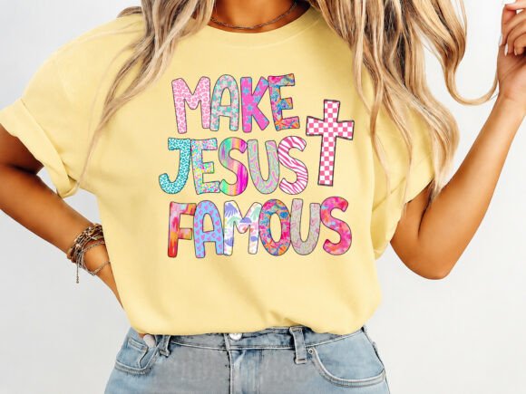 Make Jesus Famous Coquette T-Shirt Graphic Designs